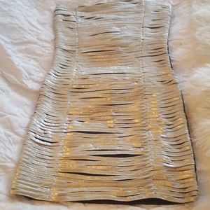 ""Isabel" Gold Dress